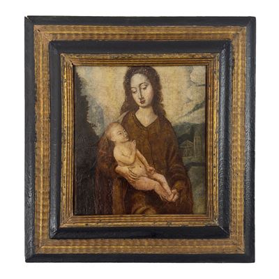 Pittore fiammingo del XVI secolo, Madonna con Bambino