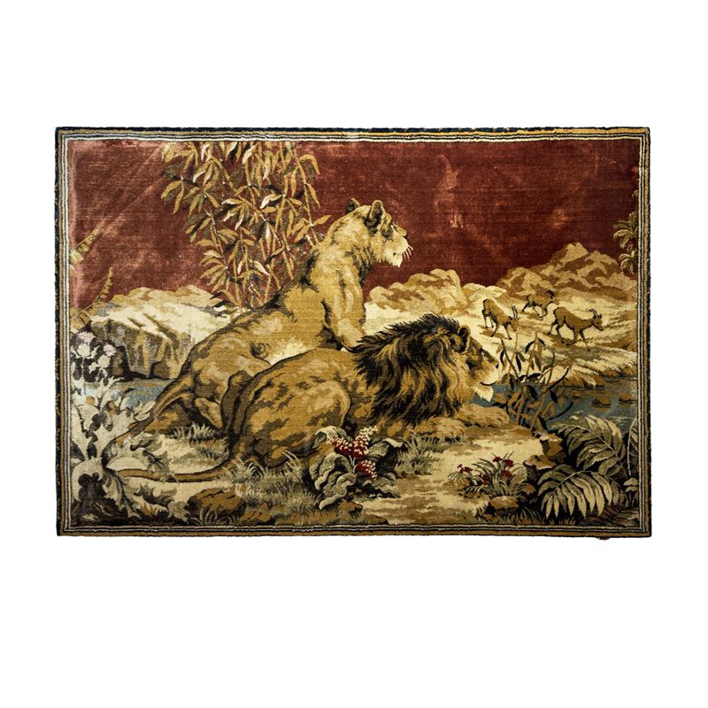 Pannello di velluto policromo