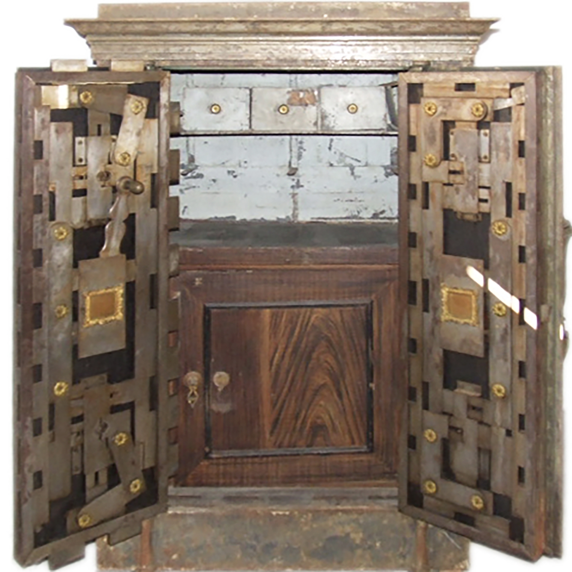 Cassaforte in ferro, Fabbro Meccanico Milano, 1869