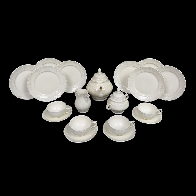 Rosenthal, Servizio da tè Sanssouci in porcellana bianca