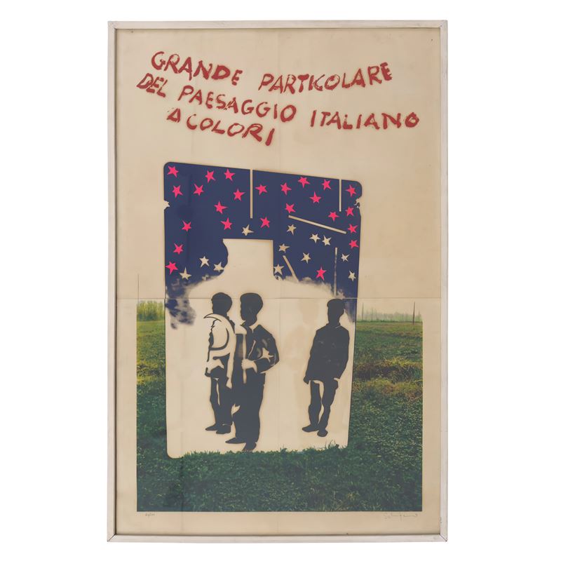 Mario Schifano, Grande particolare del paesaggio italiano