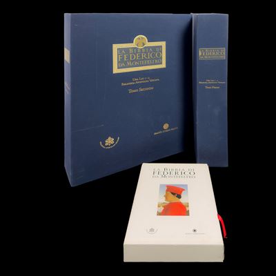 Bibbia di Federico da Montefeltro, facsimile in due volumi con legatura in velluto