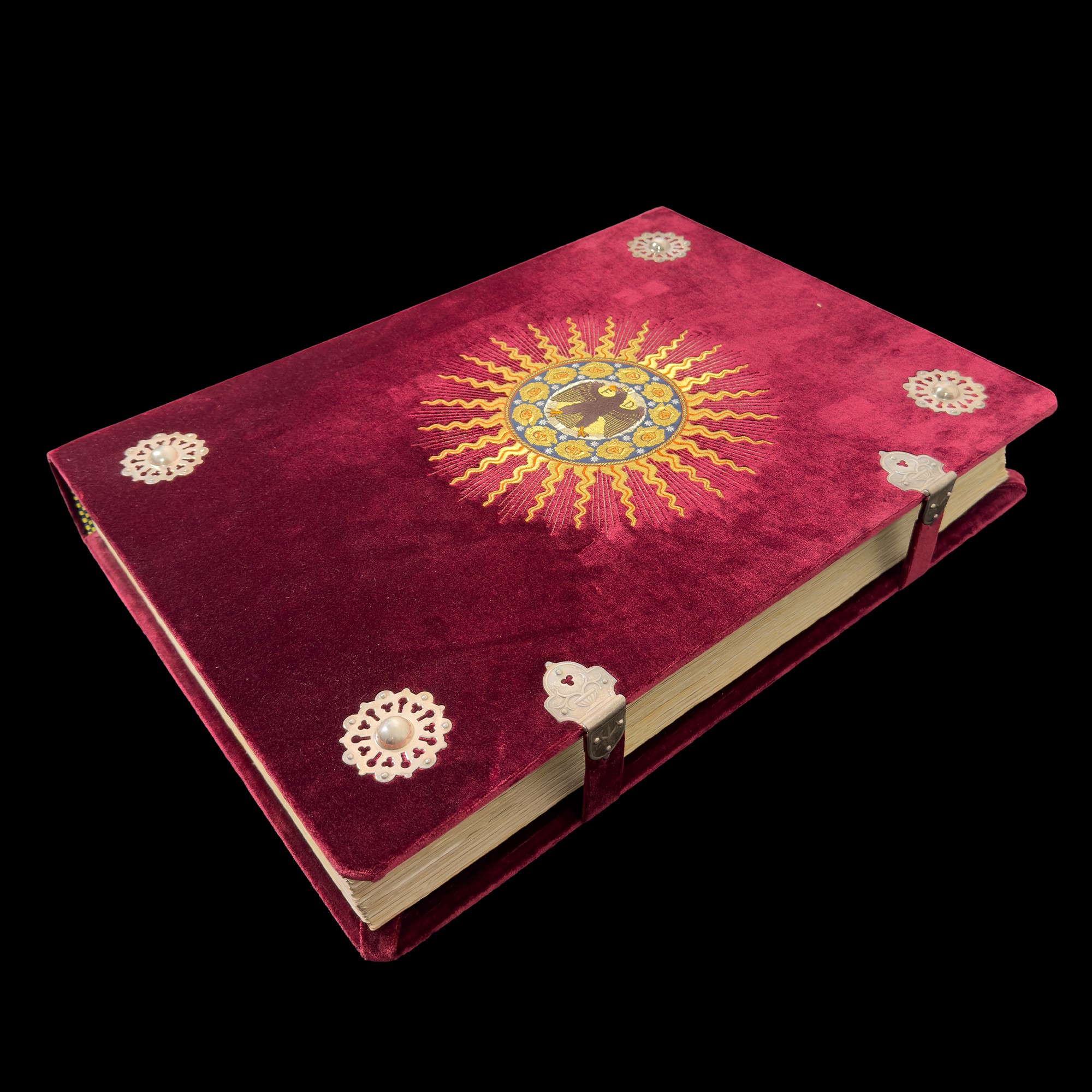 Bibbia di Federico da Montefeltro, facsimile in due volumi con legatura in velluto