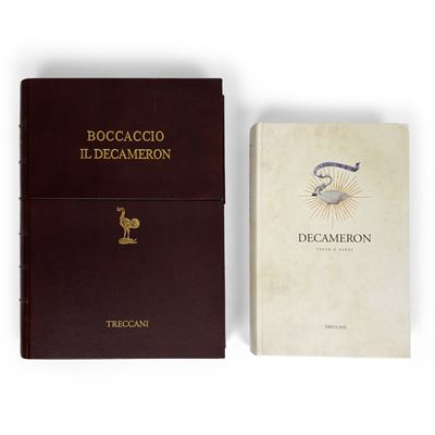 Boccaccio, Il Decamerone, riproduzione del codice miniato di Ferrara (circa 1467)