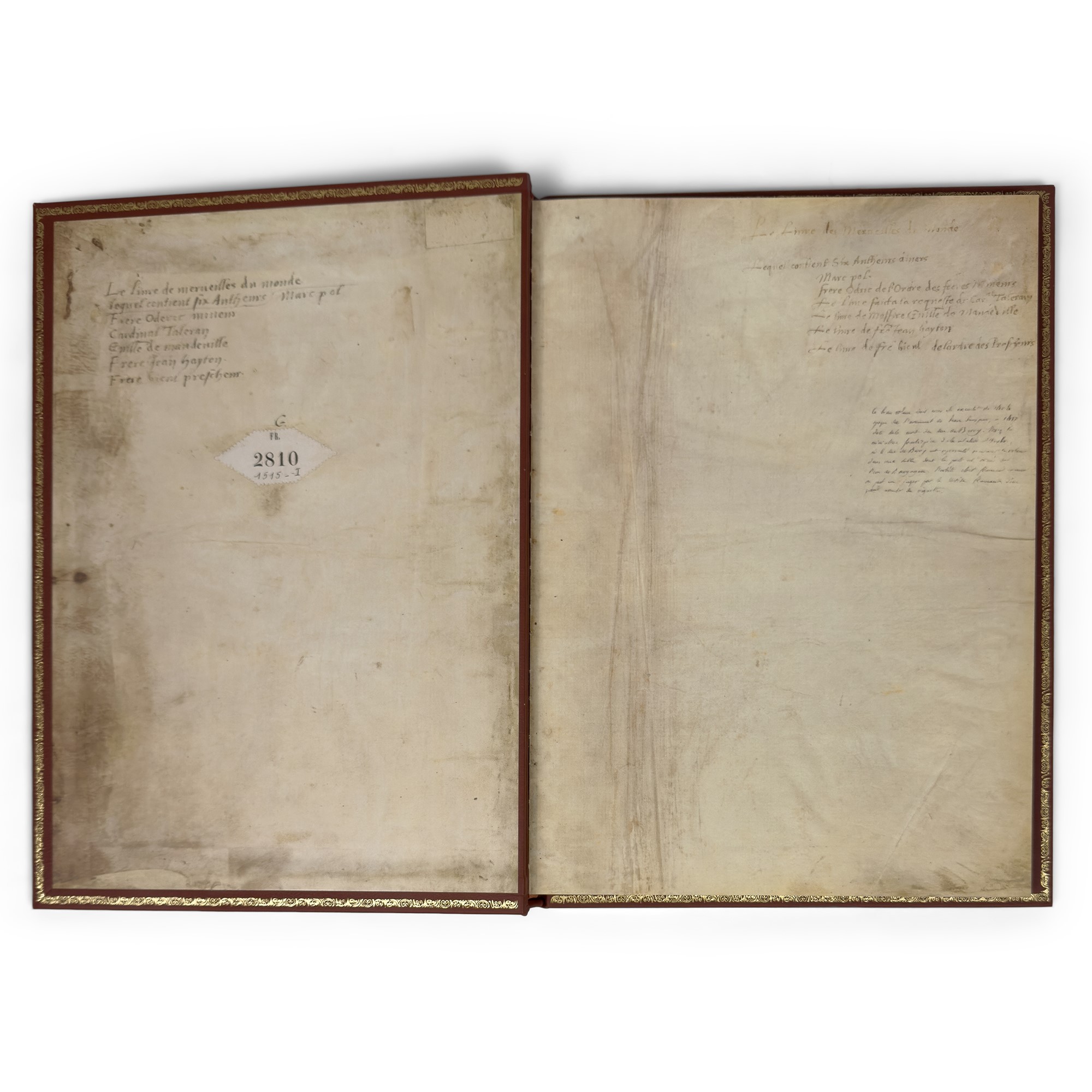 Facsimile del manoscritto di Jean de Mandeville, Die Wunder der Erde. Die Reisen des Ritters Jean...