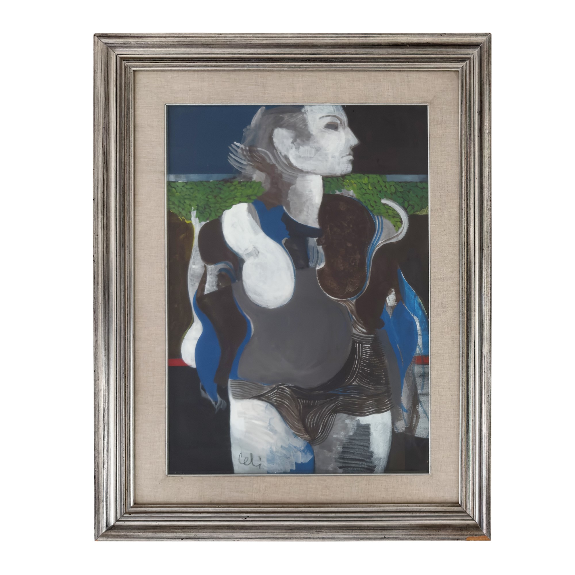 Due dipinti a olio su tela di diverso autore