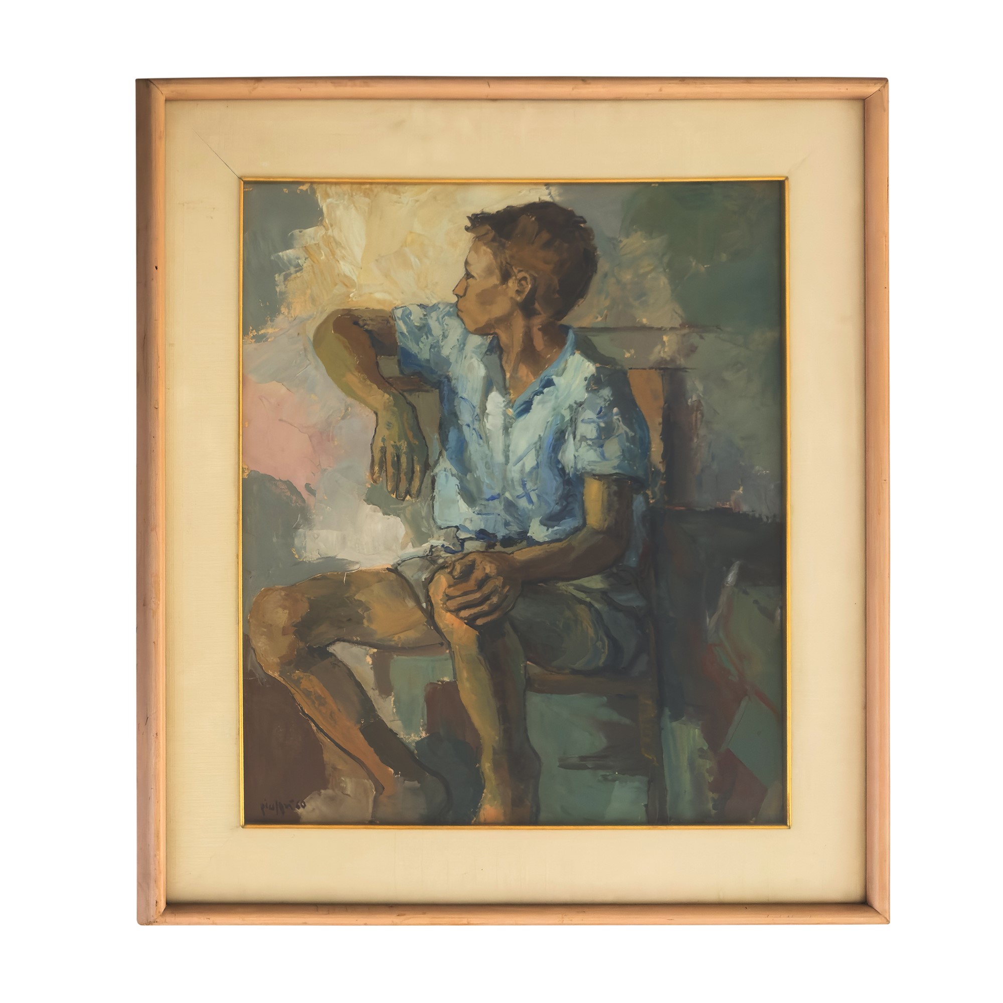 Due dipinti a olio su tela di diverso autore