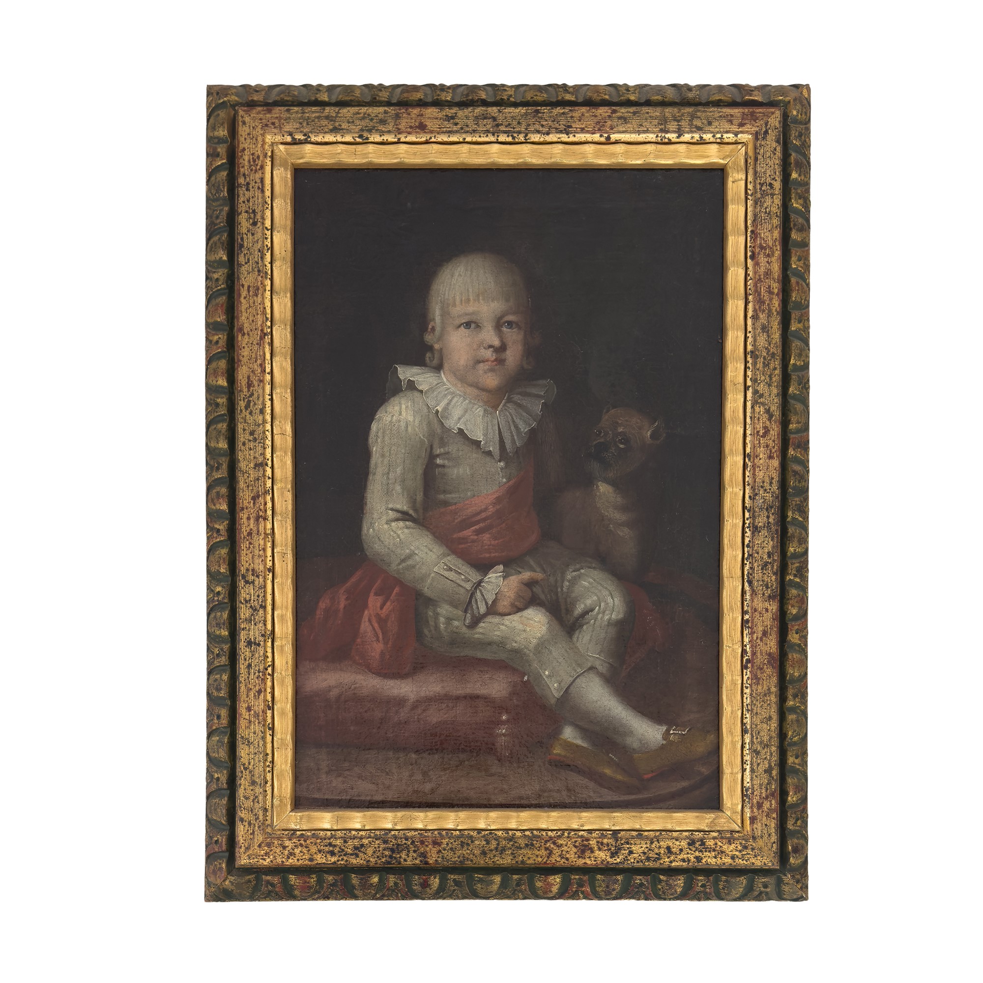 Pittore del XVIII secolo, Ritratto di gentiluomo, gentildonna e bambino