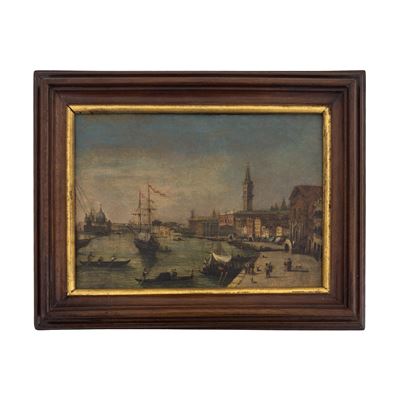 Pittore del XIX secolo, Veduta del Bacino di San Marco dalla Riva degli Schiavoni