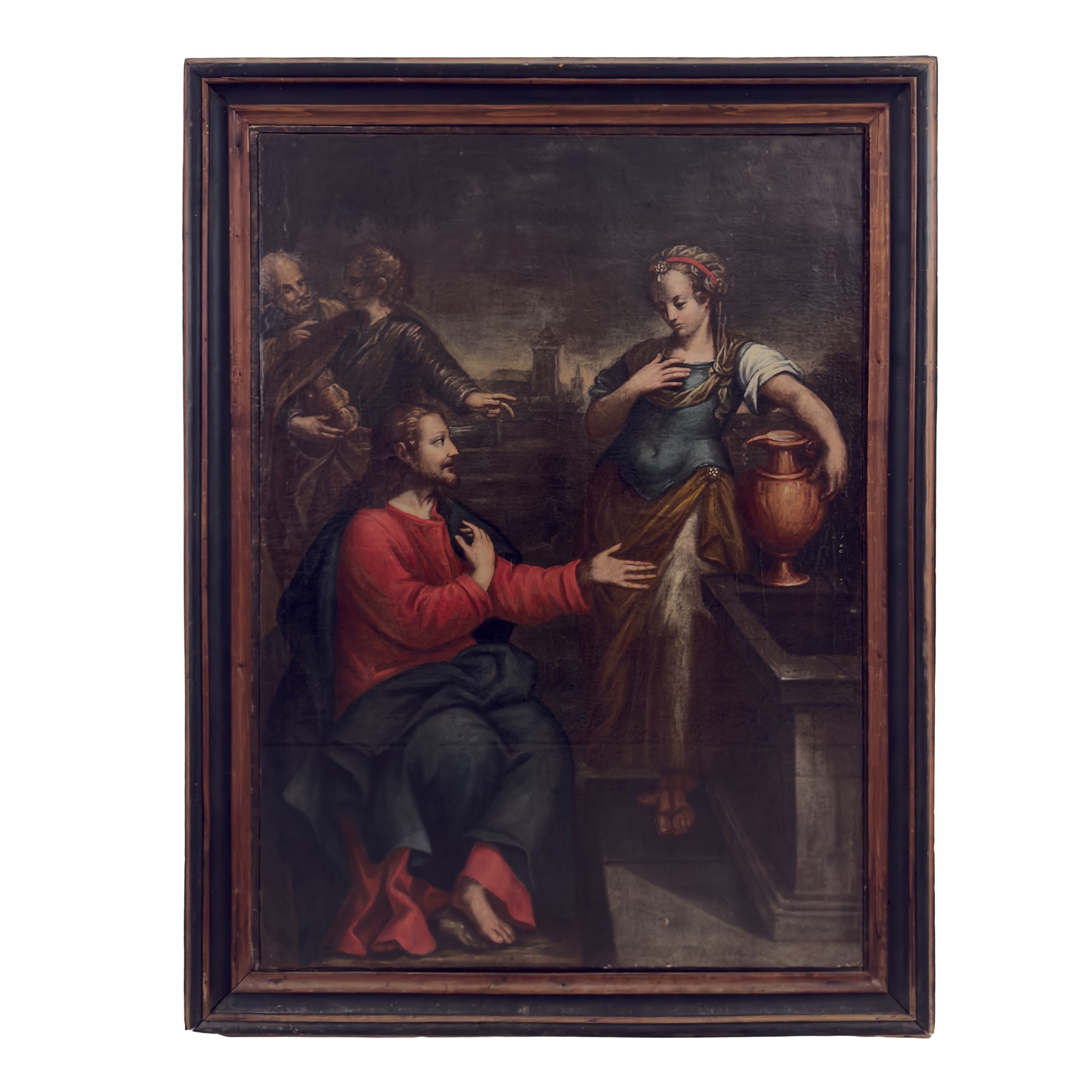 Pittore del XVII secolo, Sacra Famiglia con Sant'Anna, San Gioacchino e San Giovannino