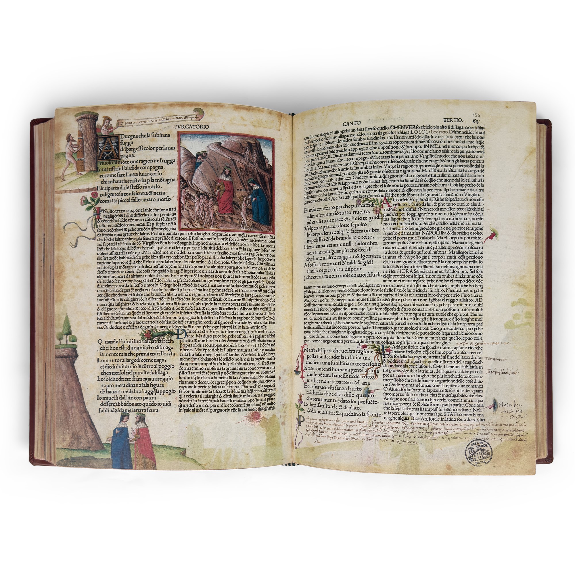 Dante Alighieri, Comedia con figure dipinte