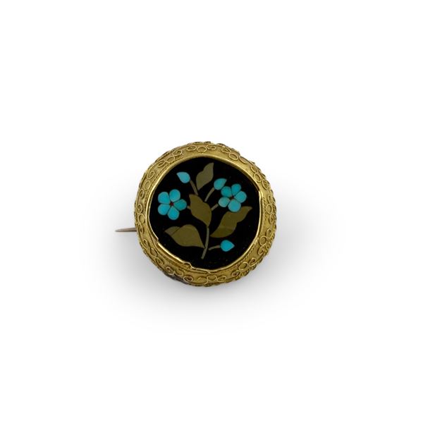Spilla in oro 18kt., inizi del XX secolo