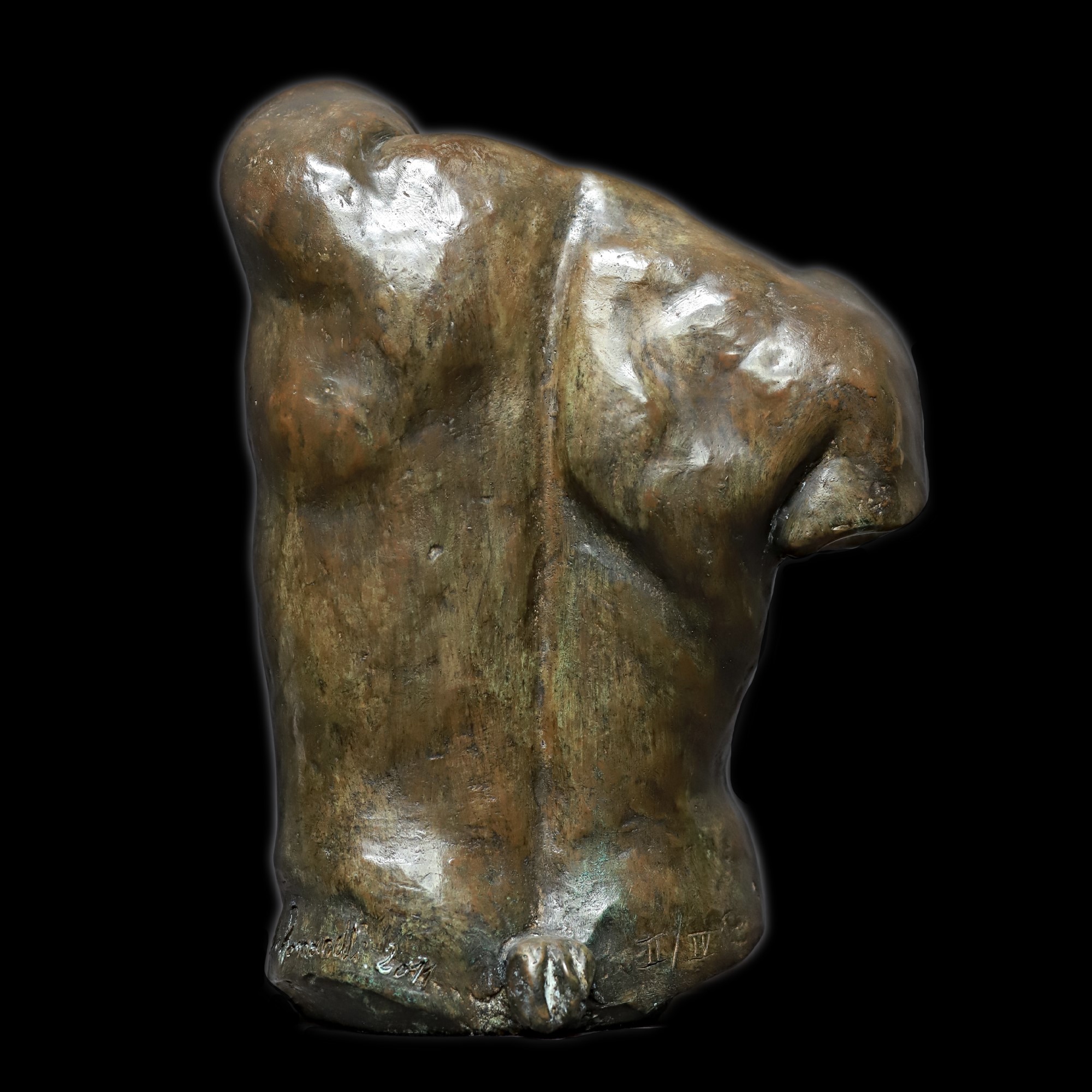 Raffaello Romanelli, Torso di fauno, scultura in bronzo patinato, edizione limitata