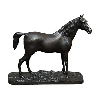 Scultore anonimo, Cavallo arabo in bronzo patinato