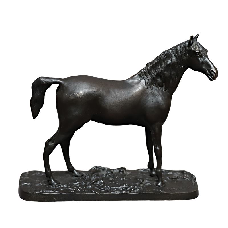 Scultore anonimo, Cavallo arabo in bronzo patinato
