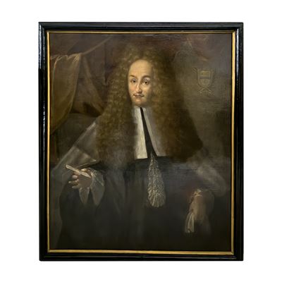 Pittore romano del XVII secolo, Ritratto di gentiluomo con lettera