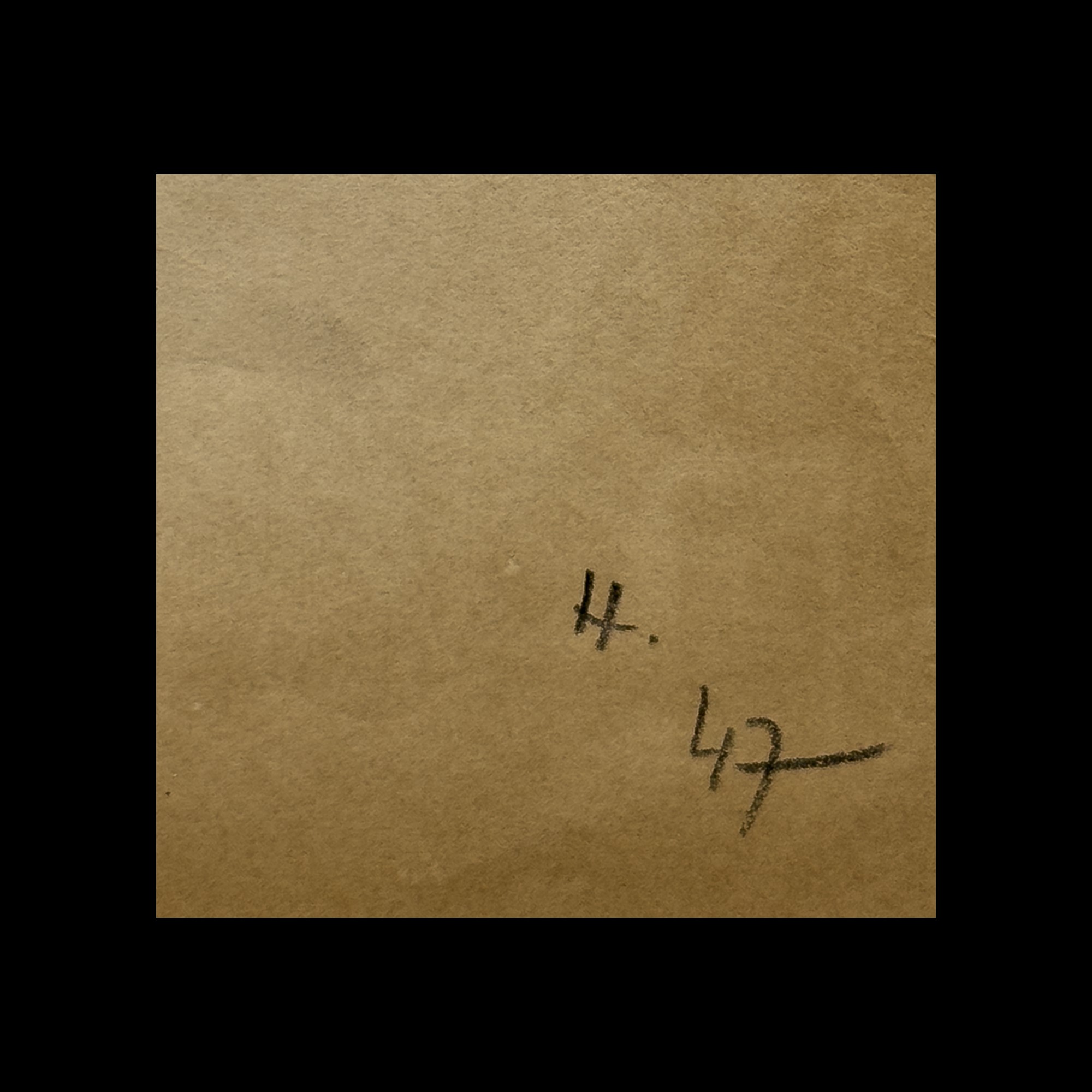 Jean Hélion, Uomo con cappello (carboncino su carta)