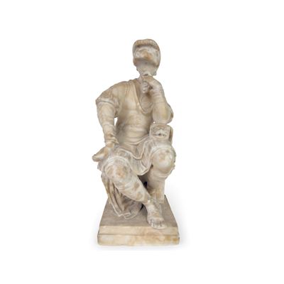 Lorenzo de' Medici, Scultura in alabastro (dalle Tombe Medicee), fine del XIX secolo
