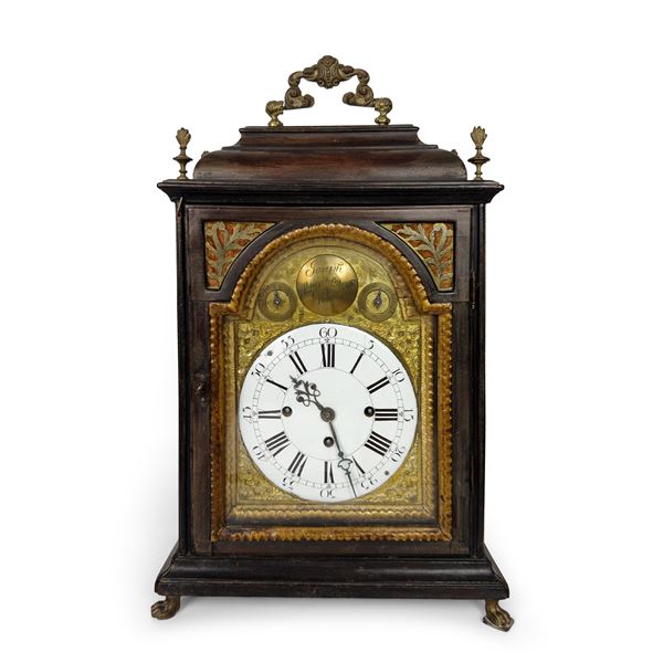 Pendola con cassa parallelepipeda in noce, Vienna, Joseph Schreiblmayr, circa 1770