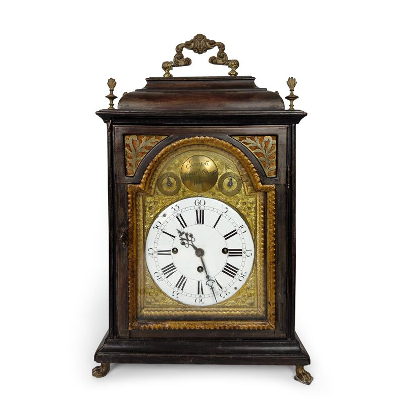Joseph Schreiblmayr, Pendola con cassa parallelepipeda in noce, Vienna, circa 1770