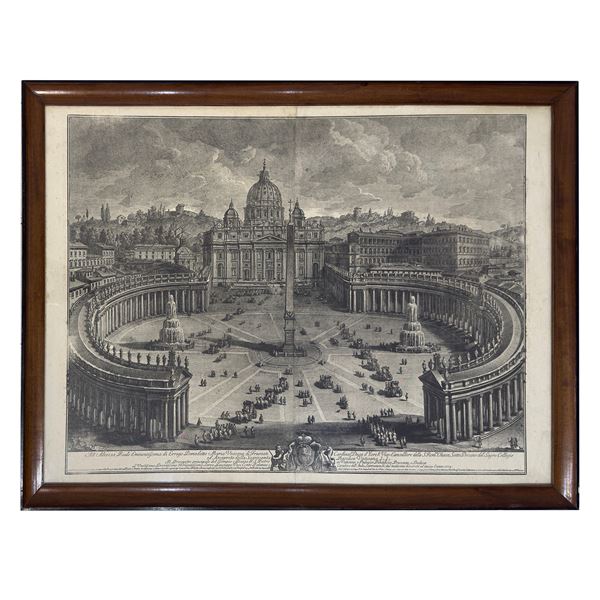Veduta di Piazza San Pietro (da Giuseppe Vasi)