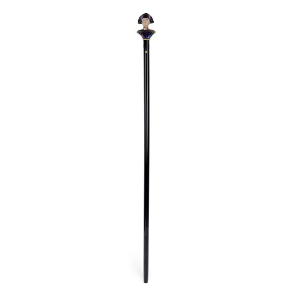 Bastone da passeggio in legno ebanizzato