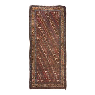 Tappeto Qashqay, Persia, seconda metà del XIX secolo, cm. 278x139