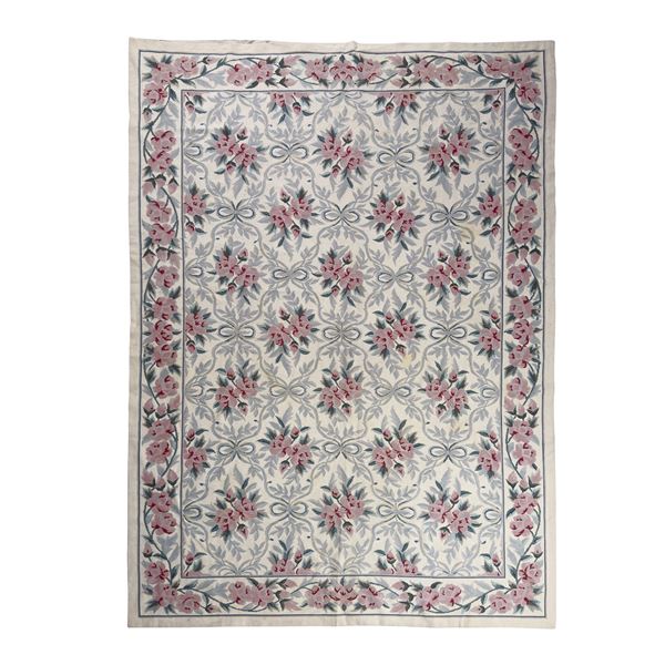 Tappeto petit-point, Cina, metà del XX secolo