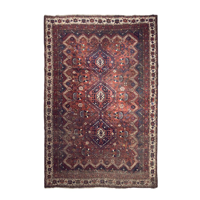 Tappeto Qashqay, Persia, prima metà del XX secolo, cm 265x190
