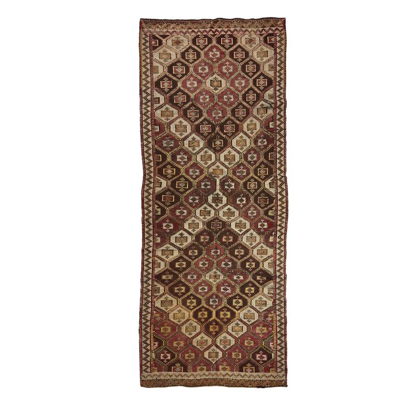 Tappeto Suzani, Anatolia centrale, lana tessuta, prima metà del XX secolo