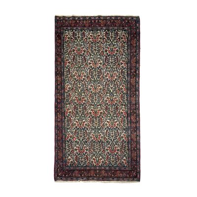 Tappeto Mahal, Persia, inizio XX secolo, dimensioni cm. 206x121