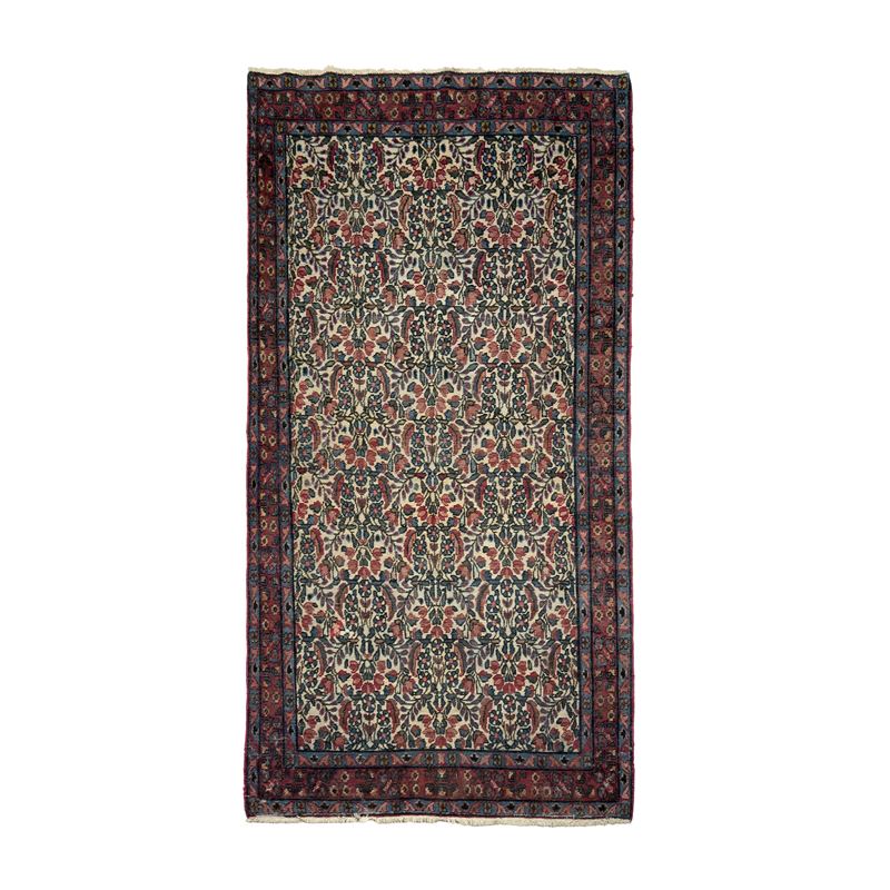 Tappeto Mahal, Persia, inizio XX secolo, dimensioni cm. 206x121