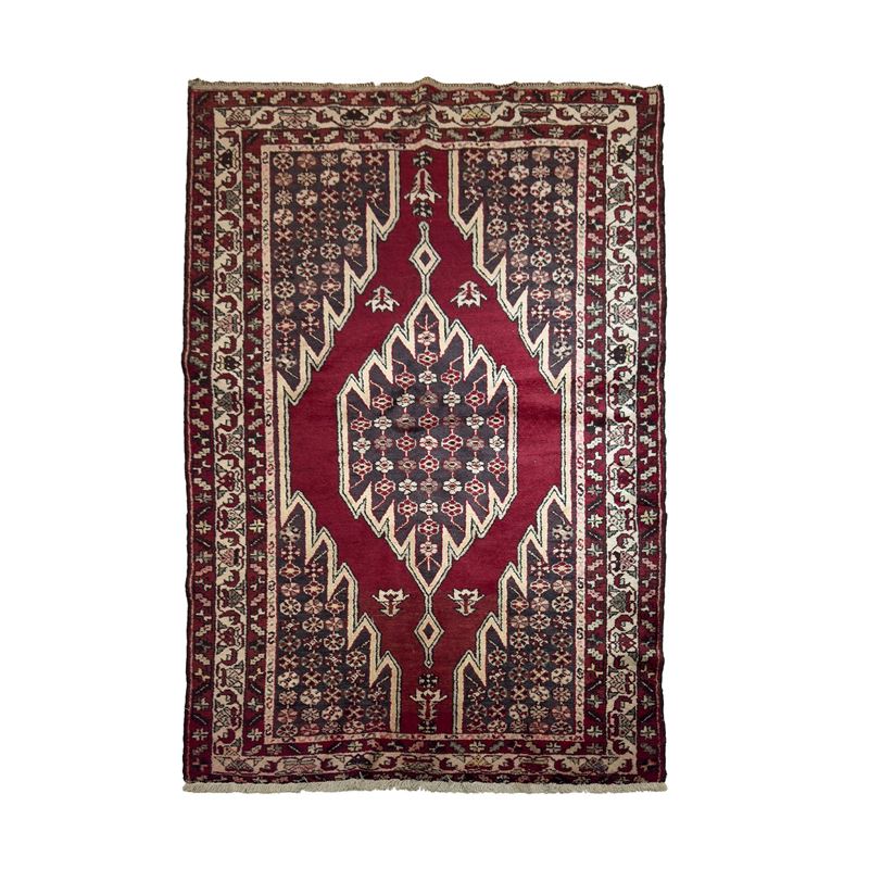 Tappeto Mazlaghan, Persia, metà del XX secolo, dimensioni 197x130 cm