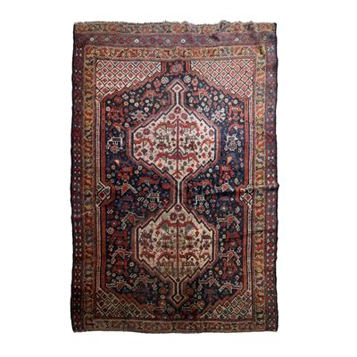 Tappeto Qashqay, Persia, fine del XIX secolo, cm. 170x130