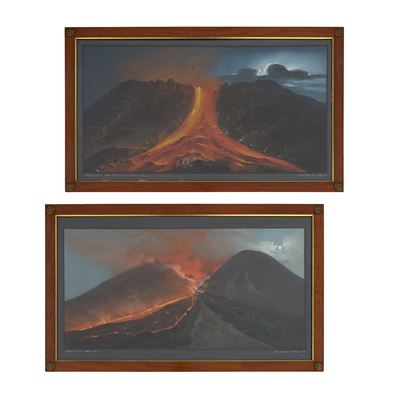Pittore napoletano del XIX secolo, Eruzione del Vesuvio del 14 e 19 maggio 1855