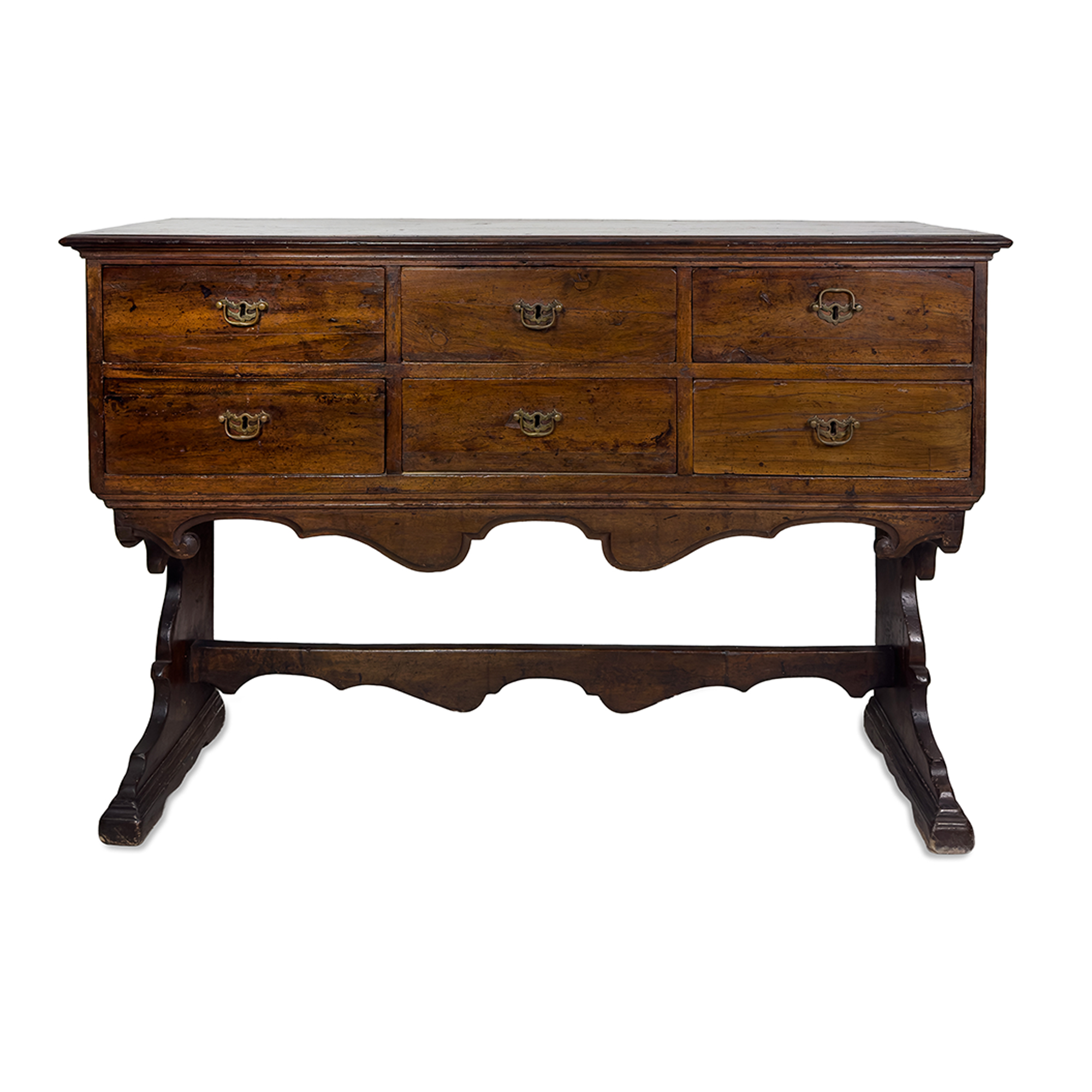 Credenza (coppia) di noce, Venezia, XVII secolo