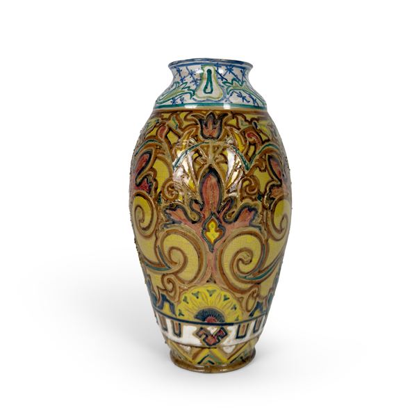 Vaso in ceramica policroma, Roma, Brutium, S. De Gattis