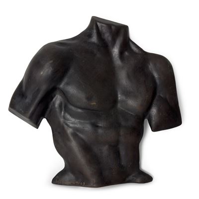 Busto Maschile, Altorilievo in Bronzo Patinato