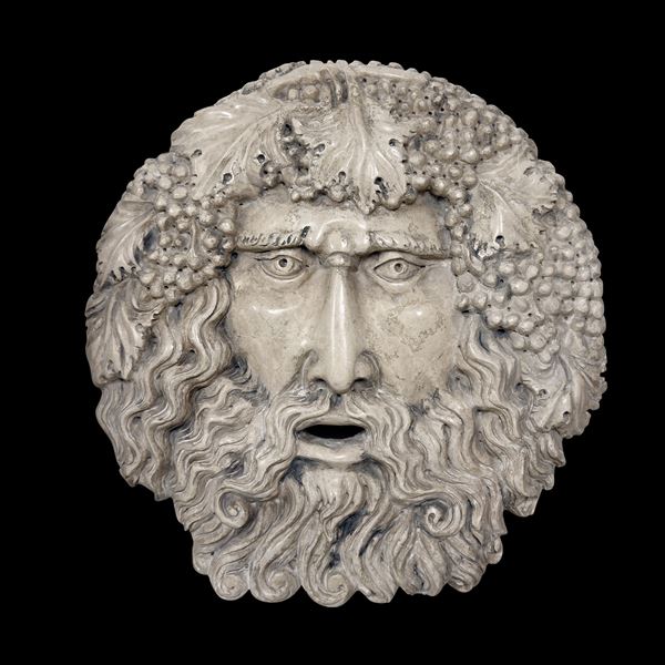 Altorilievo circolare in marmo bianco