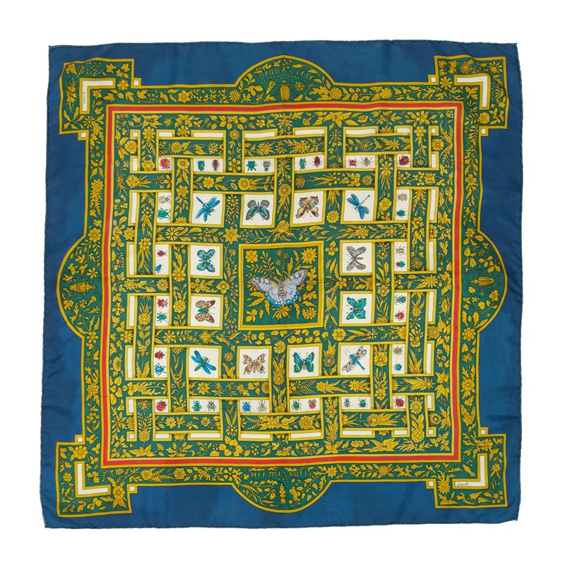 Antoine de Jacquelot du Boisrouvray, Joyaux de l'été, carré in seta