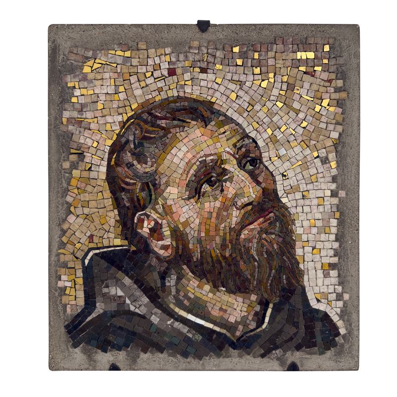 Dario Narduzzi, San Domenico, placca rettangolare in mosaico
