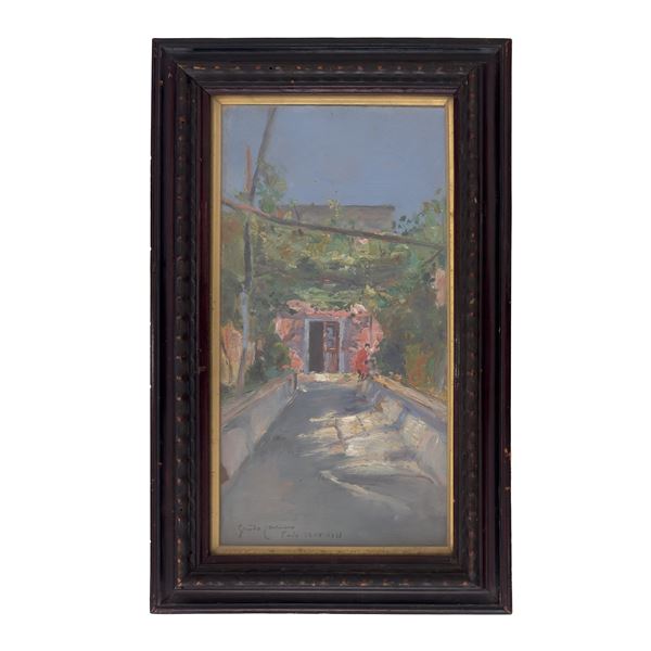 Guido Casciaro  (Napoli 1900 - 1963)  - Asta LA META È PARTIRE - Bolli & Romiti - Casa d'Aste in Roma