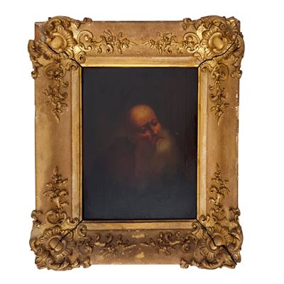 Ambito di Camillo Boccaccino, Figura di profeta, olio su tavola