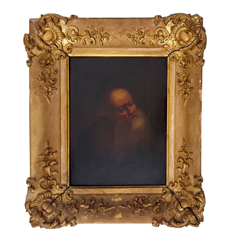 Ambito di Camillo Boccaccino, Figura di profeta, olio su tavola