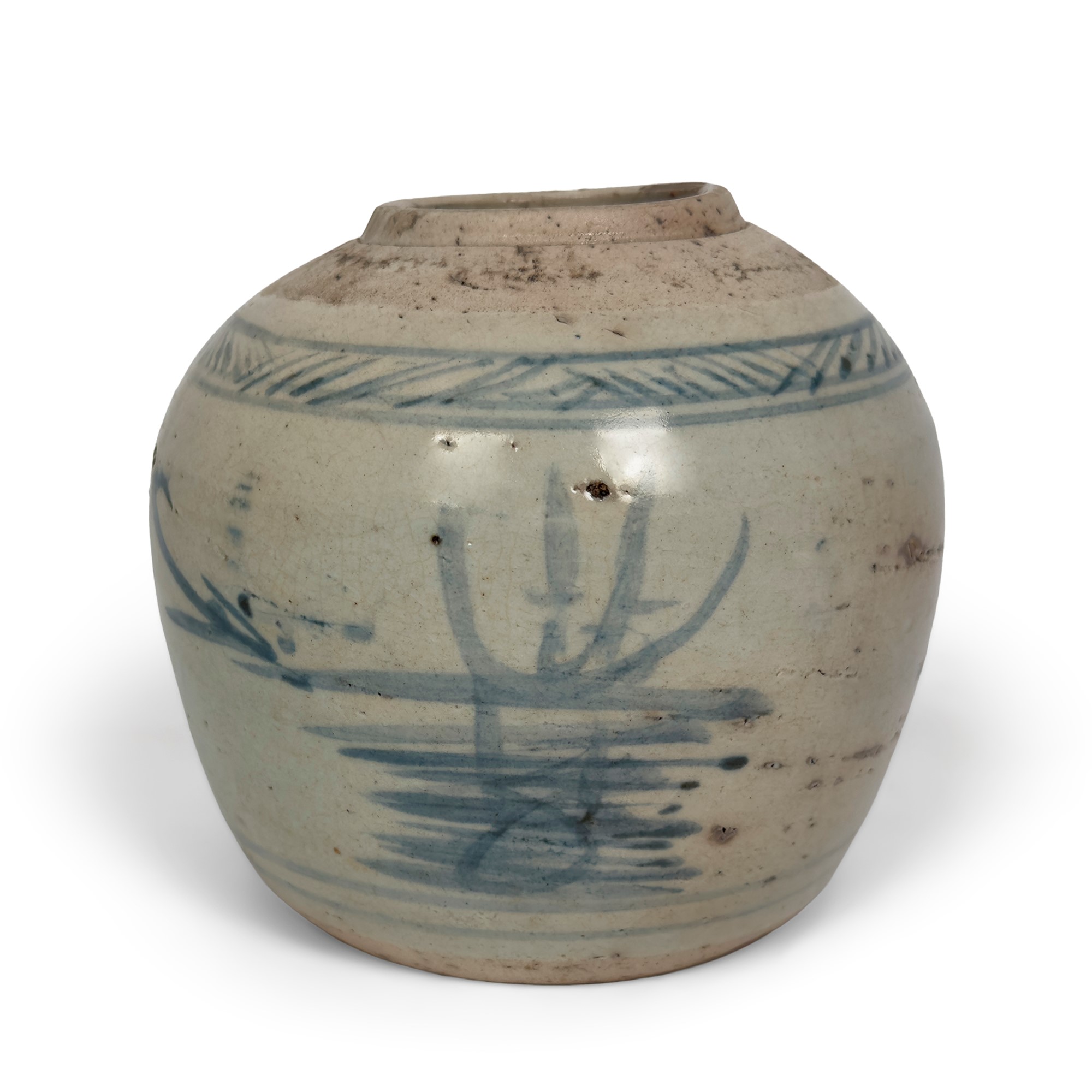 Vaso in maiolica bianca e blu, Arte orientale