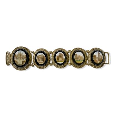Bracciale in Oro Giallo 18 Kt., Roma, XIX Secolo