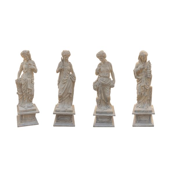 Le Quattro Stagioni, quattro sculture in pietra