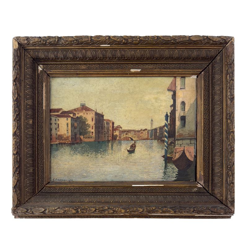 Pittore degli inizi del XX secolo, Veduta di Venezia (1922)