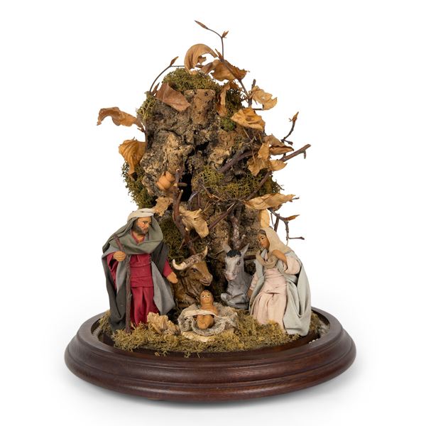 Natività con scolglio in sughero