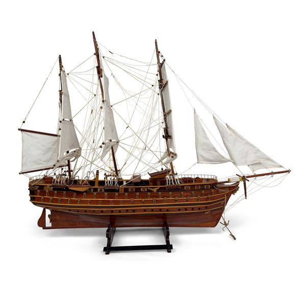 Modello del vascello Napoleon in legno